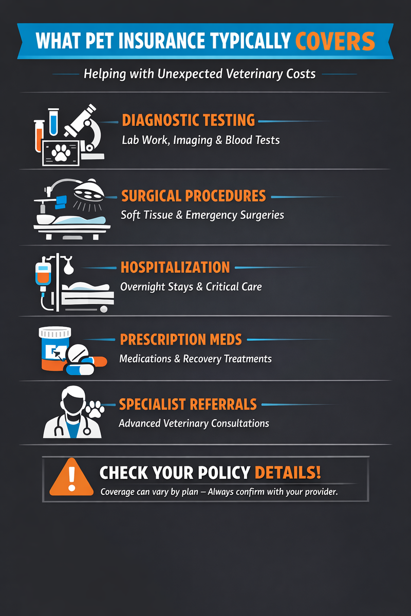 What Pet Insurance Typically Covers